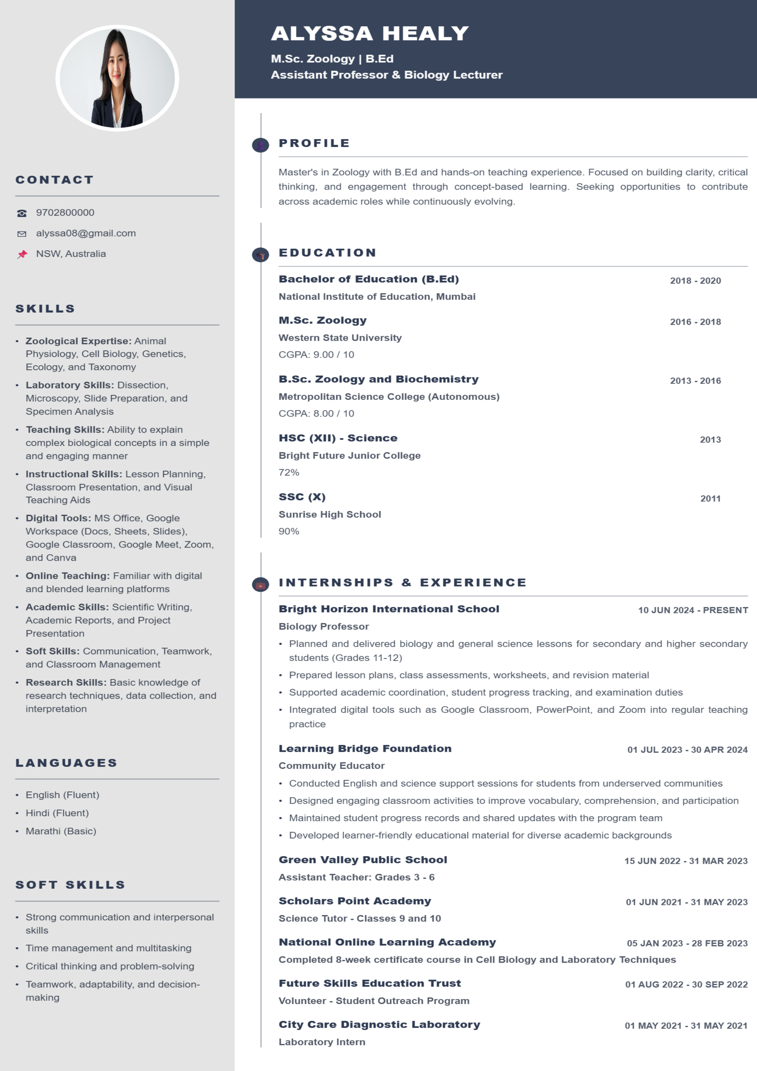 Resume Preview